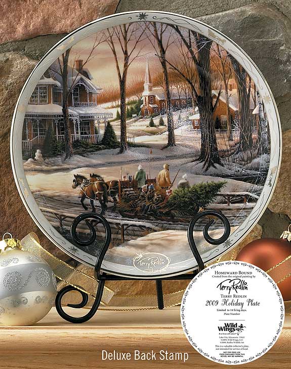 2009 Homeward Bound Deluxe Christmas Collector Plate